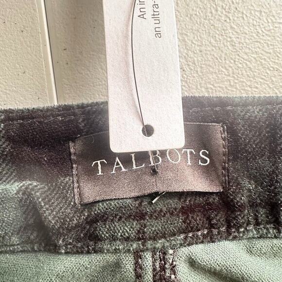 NYDJ Velveteen Green Plaid Lift Tuck Technology Stretch Straight Pants Size 18WP - Picture 10 of 11